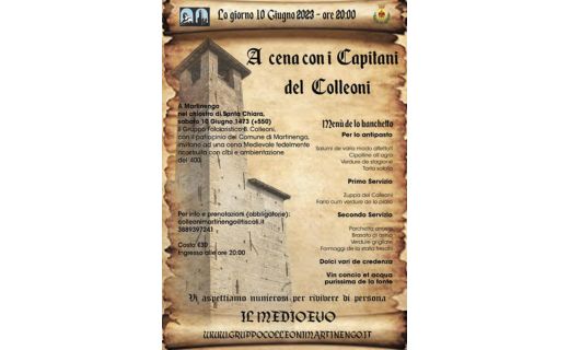 A cena con i capitani del Colleoni